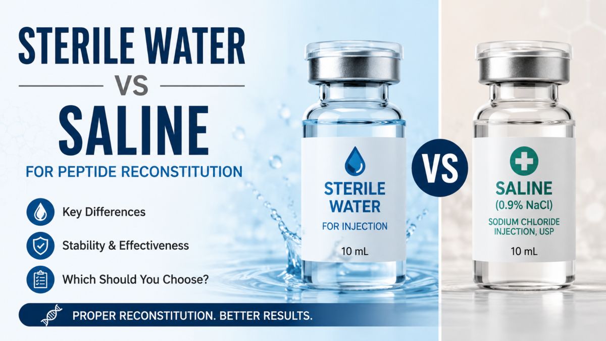 Sterile Water vs Saline for Peptide Reconstitution